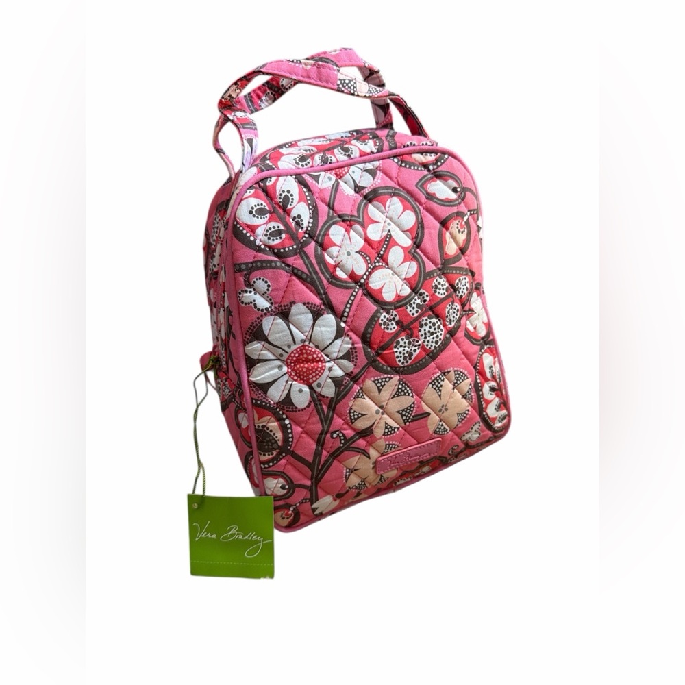 Vera Bradley Pink and White Lunch Bunch Blush Pink Bag NWT
